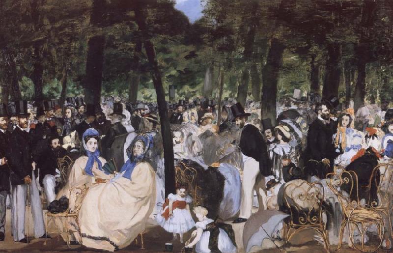 Edouard Manet Music in the Tuileries Garden china oil painting image